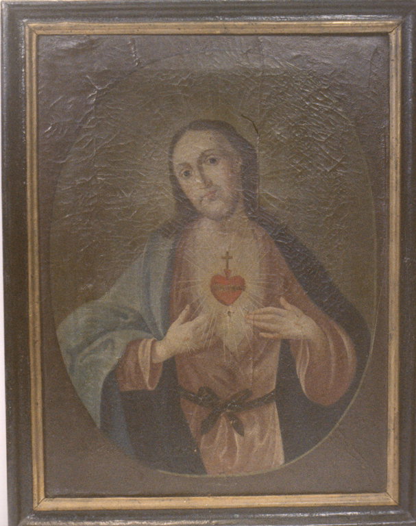 Sacro Cuore di Ges&ugrave; (dipinto) - ambito laziale (seconda met&agrave; sec. 